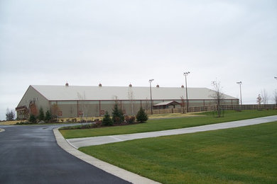 Inspiration for an industrial home design remodel in Kansas City