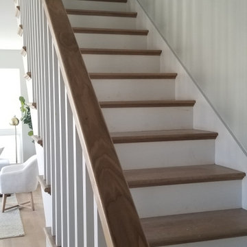 New Modern Staircase Construction in Somerville