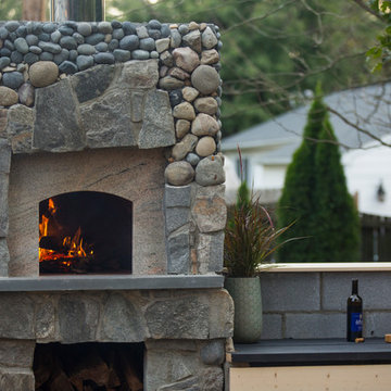 A modern backyard in Culpeper VA