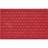 Aqua Shield 2'x3' Honeycomb Doormat, Solid Red