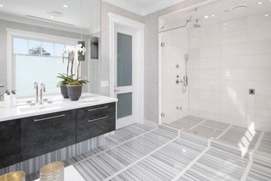 Inspiration for a contemporary bathroom remodel in Other