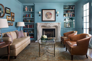 Living room photo in Denver