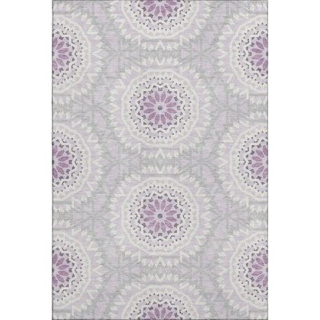 Premium Machine Washable Mayfield AMF619 Lilac 9' x 12' Rug