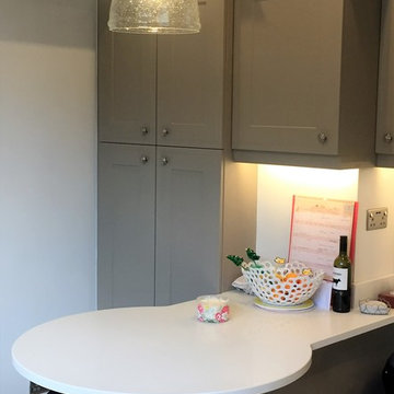 Matt Stone Grey Shaker Style Kitchen