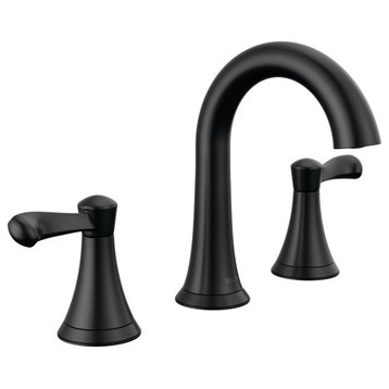Delta 35897LF Esato 1.2 GPM Two Handle Wisespread Bathroom Faucet - Matte Black
