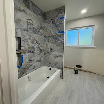 Home Remodel/ One Bath/paint/popcorn removal/LED Can lights/baseboards/Flooring