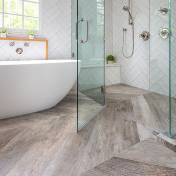 Raleigh Modern Farm Bath Renovation