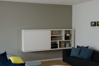 Mittelgroßes Modernes Wohnzimmer in Düsseldorf
