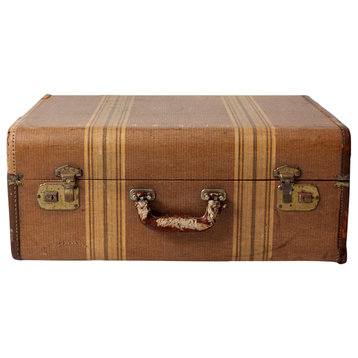 Consigned, Vintage Striped Suitcase