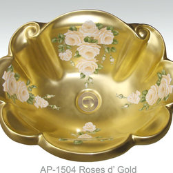Full Gold & Platinum Decorations - Bathroom Sinks