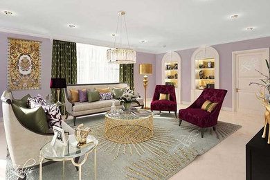 Example of a living room design in Other