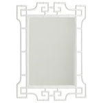 Lexington - Hyde Rectangular Mirror - The Hyde rectangular frame features a transitional Pan-Asian design, with a 1-inch bevel mirror, and may be used vertically or horizontally.