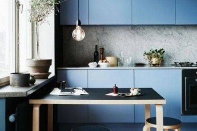 アムステルダムにあるコンテンポラリースタイルのおしゃれなキッチンの写真
