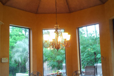 Example of a mid-sized classic dining room design in Houston
