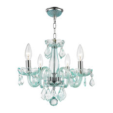 50 Most Por Blue Chandeliers For 2019 Houzz 4 Light 12 Crystal Candle Chandelier C Blue