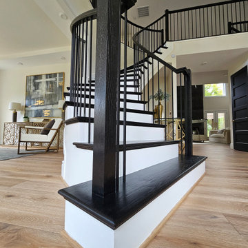 Project #130 | Curved Staircase with Wraparound Balcony