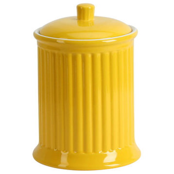 Simsbury Extra Large Canister, Citron, Yellow