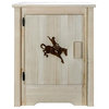Montana Woodworks Homestead Wood Accent Cabinet with Engraved in Natural