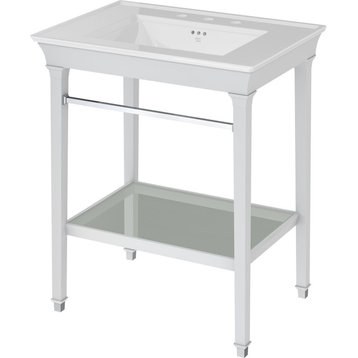 American Standard 9056.030 Town Square S Metal Lavatory Console - White