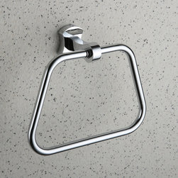 Chrome finished Brass Wall-mounted Towel Ring TCB2009 - Bathroom Accessories