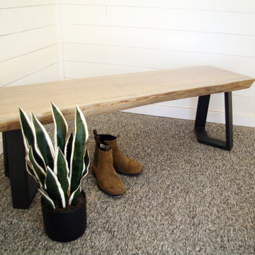 Edmonton Custom Live Edge Bench