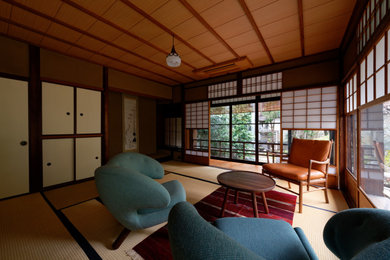 Design ideas for an eclectic living room in Kyoto.