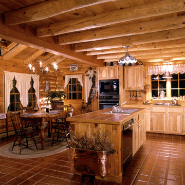 Real Log Home Cabin Model