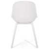 Posey Outdoor Dining Chair, Set of 4, White