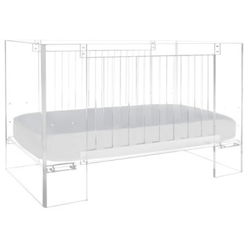 Vetro Crib In Clear Acrylic
