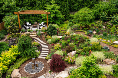 Inspiration for a transitional landscaping in DC Metro.