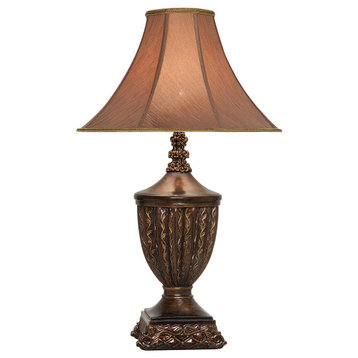 Sahuarita Table Lamp With Shade, Walnute Antique
