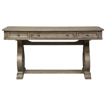 Liberty Furniture Simply Elegant Writing Desk in Heathered Taupe