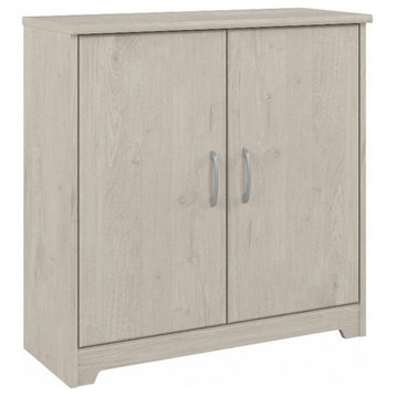 Bush Furniture Cabot Small Entryway Cabinet in Linen White Oak - Engineered Wood