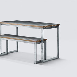 Havem&oslash;bels&aelig;t | Garden table and bench - Outdoor Dining Sets