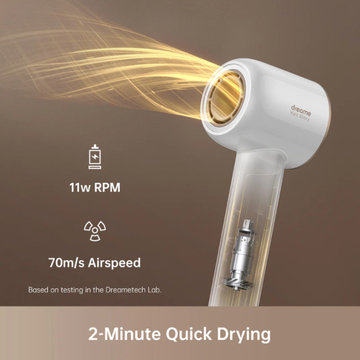 Dreametech Hair Glory Hair Dryer (with Hot & Cold Setting) - White