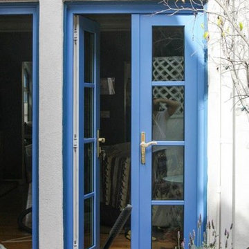 Blue Custom Color French Doors
