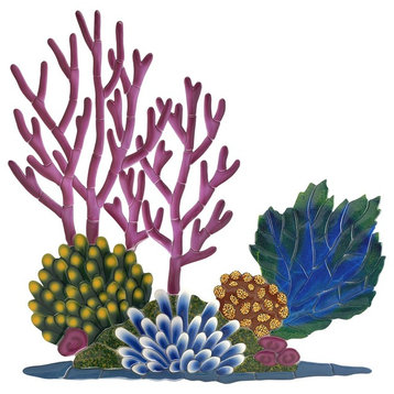 Coral Reef Ceramic Swimming Pool Mosaic