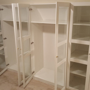 Custom IKEA PAX Wardrobe Inside Walk-in Closet