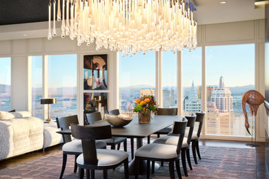 Eclectic dining room photo in Vancouver