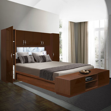 Adalina Pier Wall 3 Drawer with Storage Bridge