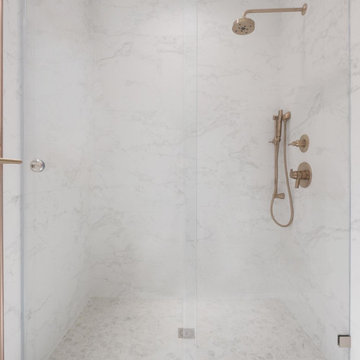 modern white bathroom remodel