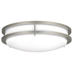 Sea Gull Lighting - Sea Gull Lighting 7650893S-753 Mahone - 23W 1 LED Flush Mount In Traditional Sty - The Sea Gull Lighting Mahone one light flush mountMahone 23W 1 LED Flu Antique Bronze WhiteUL: Suitable for damp locations Energy Star Qualified: n/a ADA Certified: n/a  *Number of Lights: 1-*Wattage:23w LED bulb(s) *Bulb Included:Yes *Bulb Type:LED *Finish Type:Antique Bronze
