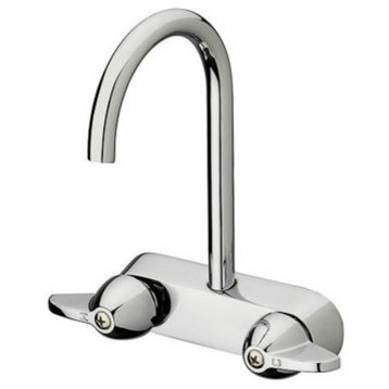 Homewerks® 3220-41-CH-B Two-Handle Anti-Siphon Wallmount Bath Faucet, Chrome
