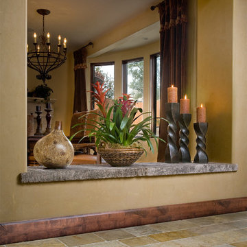 Dining room fireplace