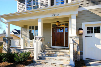Inspiration for a craftsman exterior home remodel in DC Metro