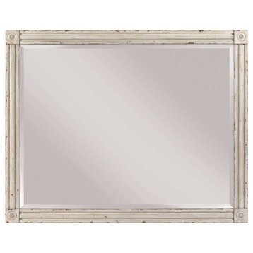 American Drew Southbury Landscape Mirror in Fossil and Parchment
