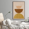 "Geometric Cut" Floater Framed Painting Print on Canvas, 40x60