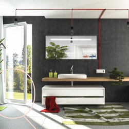 Q Line LED Lighted Mirror - Bathroom Mirrors