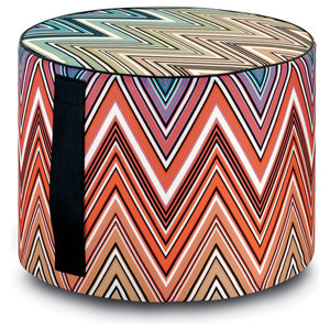 Windhoek Outdoor Cylinder Pouf Contemporary Floor Pillows And Poufs By Missoni Home Houzz