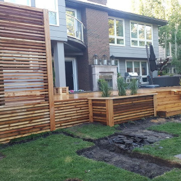 Lake Bonavista Cedar Deck Makeover